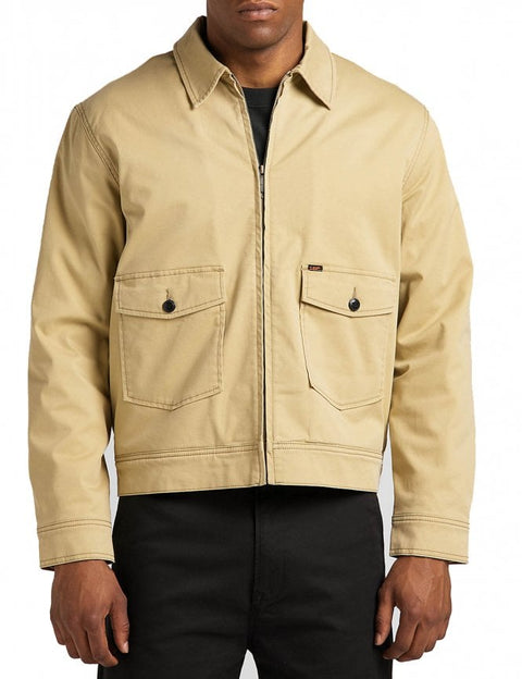 Lee Men's Beige Chetopa Regular Jacket | Lee In Lebanon