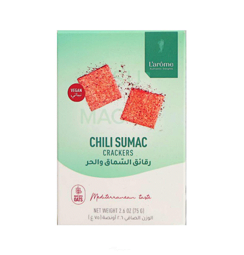 L'arome Chili Sumac Crackers 75g | L'arome In Lebanon