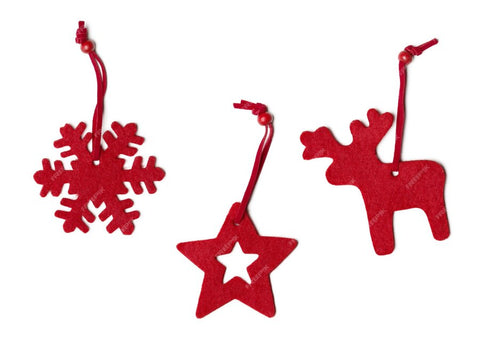 Gero Red Christmas Decorations Wreath Snowflake and Star |Gero In Lebanon