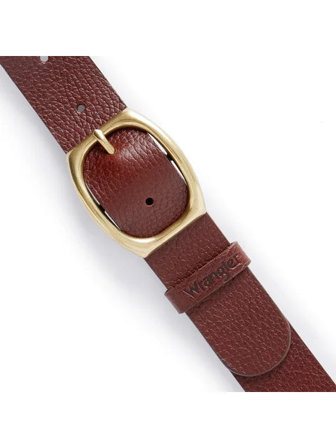 Wrangler Men's Brown Pasek Plate Belt  | Wrangler In Lebanon