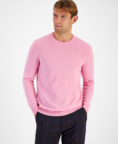 Club Room Men's Pink Crewneck 100% Cashmere Sweater | Club Room In Lebanon
