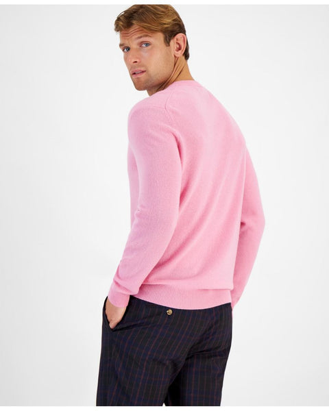 Club Room Men's Pink Crewneck 100% Cashmere Sweater | Club Room In Lebanon