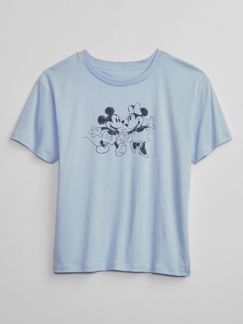 Disney Women's Blue Mickey & Minnie Mouse Relaxed T-Shirt | Disney In Lebanon