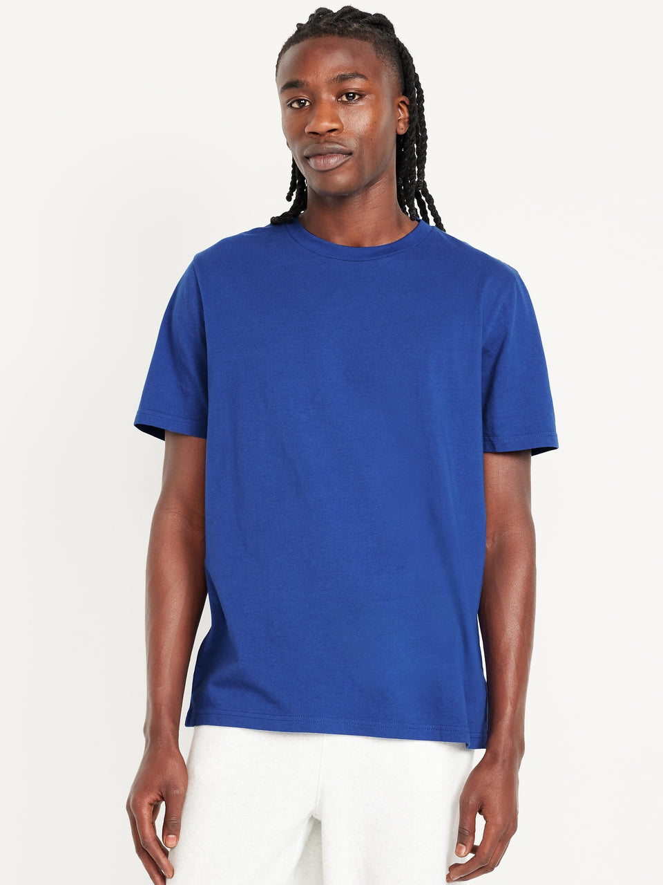 Lucky Brand Men's Royal Blue Short Sleeve Key Solid Crew Neck T-Shirt | Lucky Brand In Lebanon
