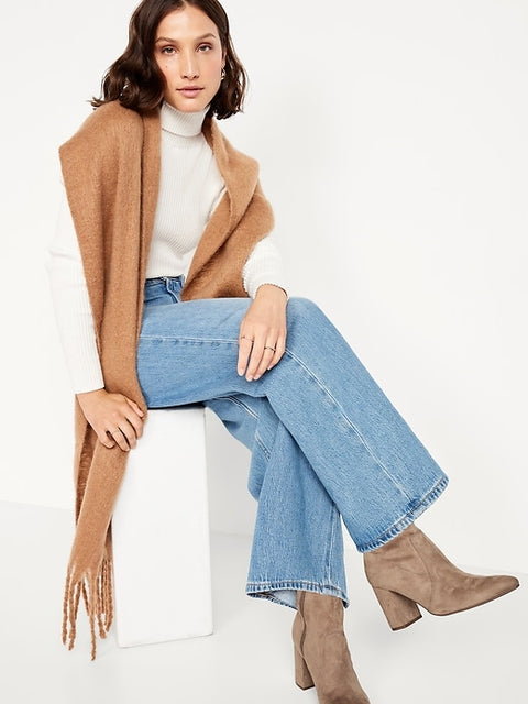 Old Navy Women's Beige Faux-Suede Heeled Boots | Old Navy In Lebanon