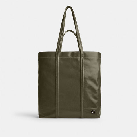 Coach Men's Olive Green Leather Hall Tote Bag |Coach In Lebanon