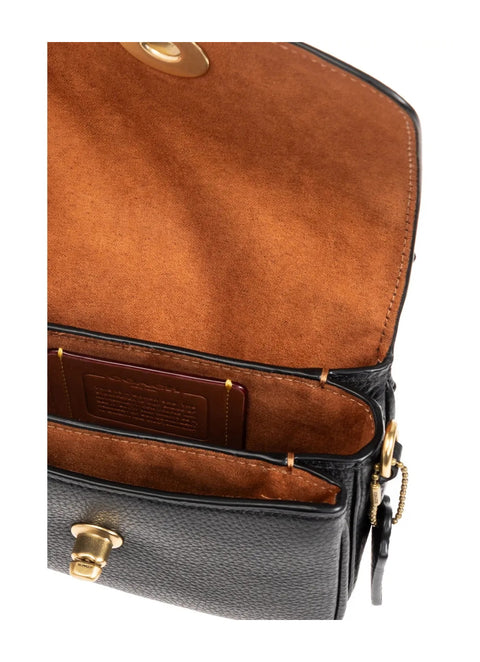 Coach Women's Black Refined Pebble Leather Cassie Shoulder Bag | Coach In Lebanon