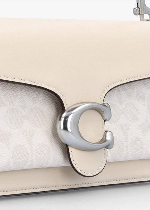 Coach Women's White Chalk Tabby 26 Signature Coated Canvas Shoulder Bag | Coach In Lebanon