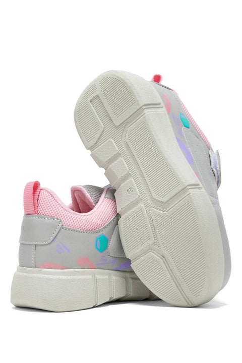 Tonny Black Kids Grey With Light Pink Sport Sneakers | Tonny Black In Lebanon