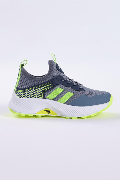 Tonny Black Kids Dark Gray & Line Sneakers | Tonny Black In Lebanon