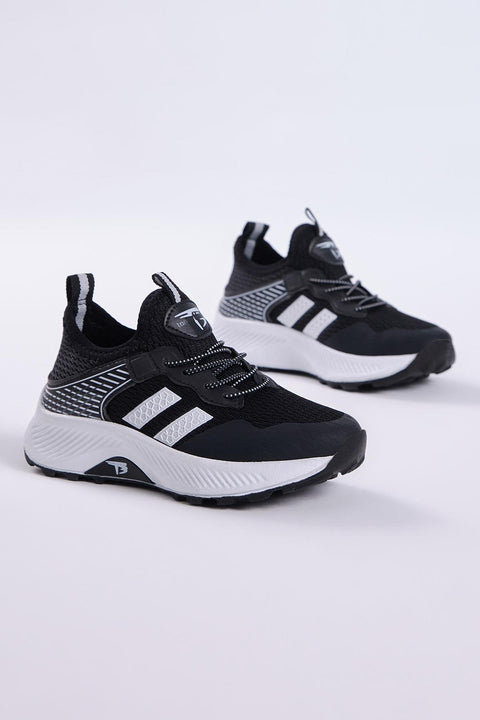 Tonny Black Kids Black & White Sneakers | Tonny Black In Lebanon