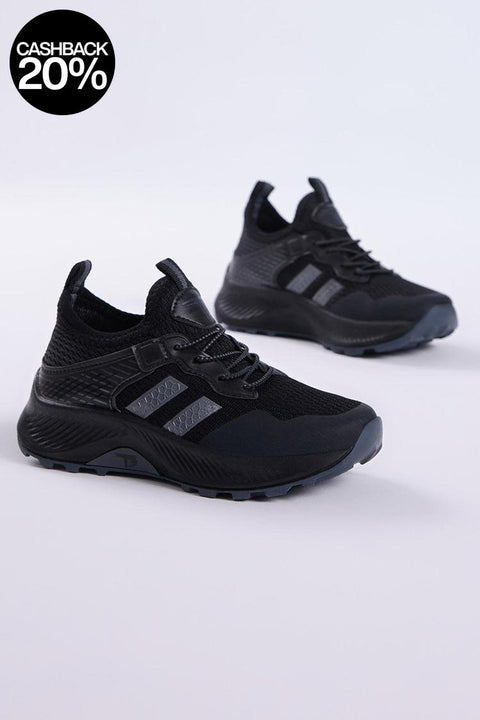 Tonny Black Kids Black & White Sport Sneakers | Tonny Black In Lebanon
