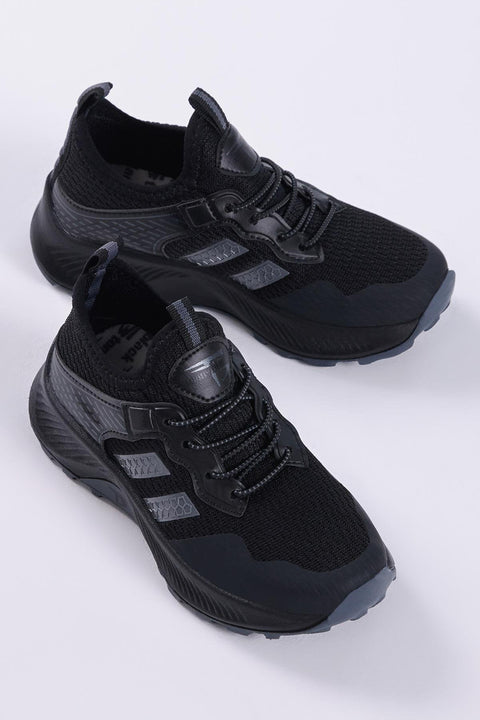 Tonny Black Kids Black & White Sport Sneakers | Tonny Black In Lebanon