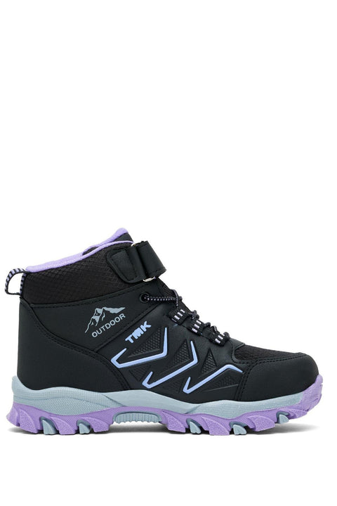 Tonny Black Kids Black & Lilac Comfortable Mold Boots | Tonny Black In Lebanon