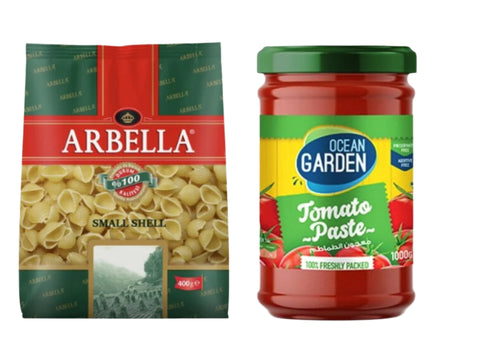 Ocean Garden Tomato Paste 1000G + Arbella Pasta 400g | Ocean Garden In Lebanon