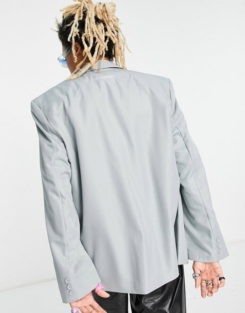 Collusion Men's Grey Blazer ANF1703