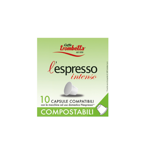 Caffe Trombetta l'espresso Compostable Intenso 10 Capsule | Caffe Trombetta In Lebanon