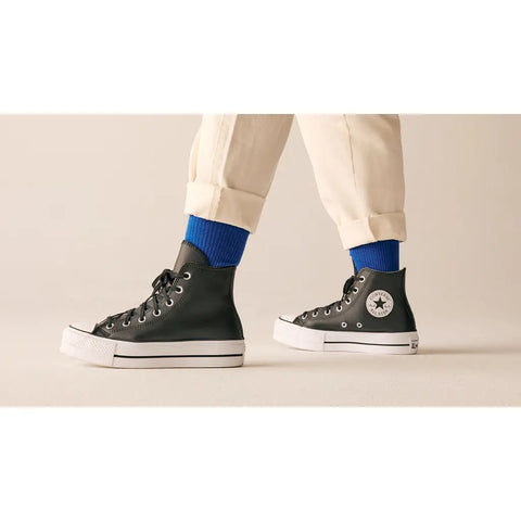 Converse Girl's Black Chuck Taylor All Star Hi Lift platform Sneakers | Converse In Lebanon