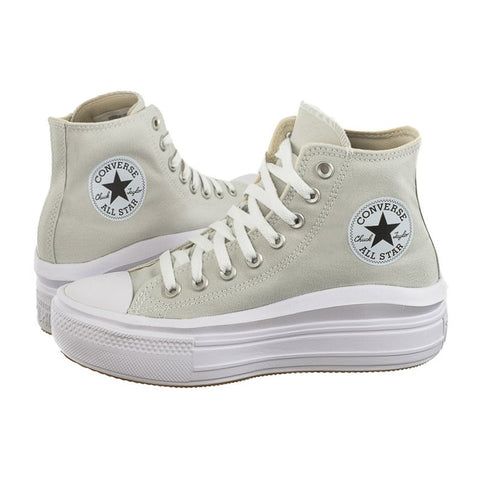 Converse Women's Beige & White CTAS Move Hi Sneakers | Converse In Lebanon
