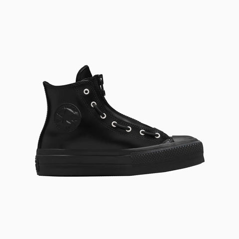 Converse Unisex Black Leather Chuck Taylor All Star Lift Platform Sneakers | Converse In Lebanon
