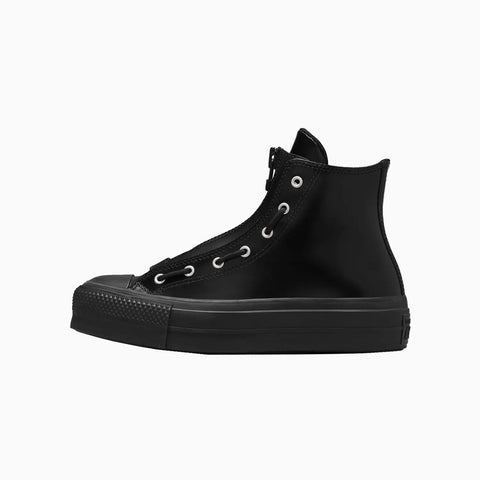 Converse Unisex Black Leather Chuck Taylor All Star Lift Platform Sneakers | Converse In Lebanon