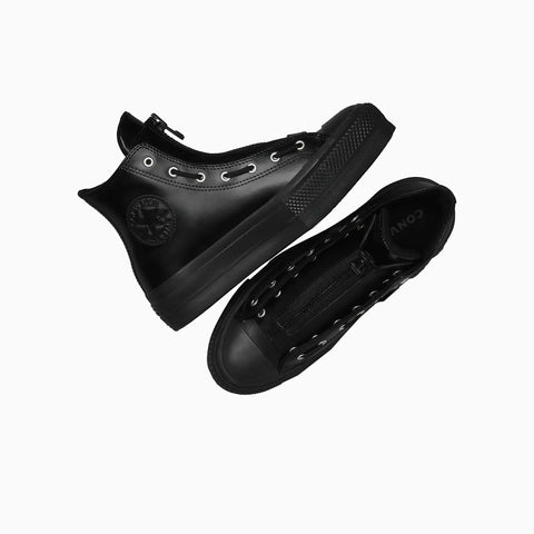 Converse Unisex Black Leather Chuck Taylor All Star Lift Platform Sneakers | Converse In Lebanon
