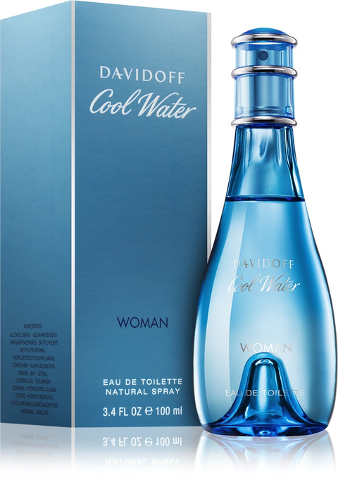 Davidoff Women's Cool Water Eau De Toilette Natural Spray 100 ml | Davidoff In Lebanon