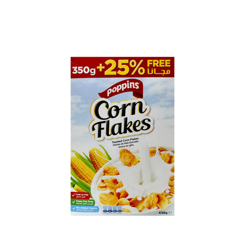 Poppins Corn Flakes 350g+25% Free
