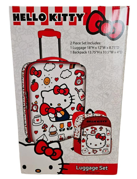 Hello Kitty Girl's 2 pc Carry-on & Backpack Luggage Set  |Hello Kitty In Lebanon