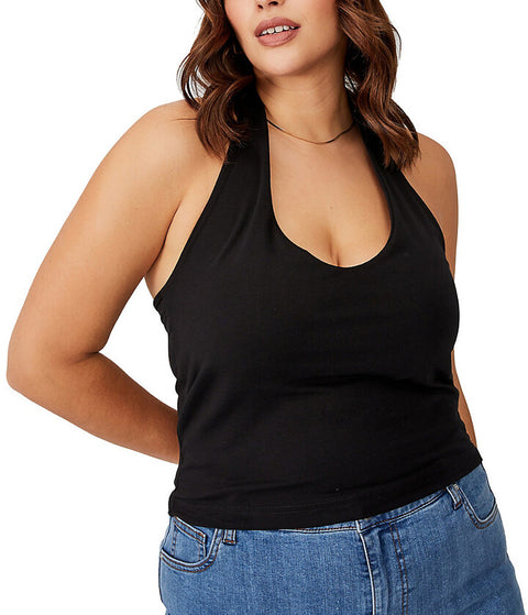 Cotton-On Women's Black Blouse AMF1948