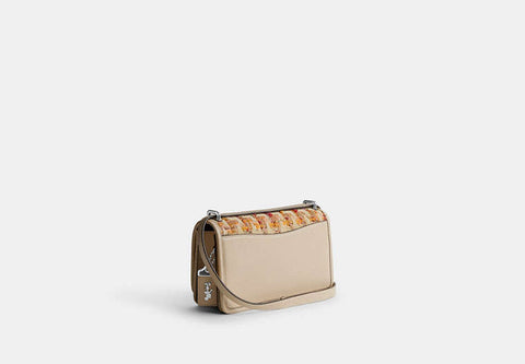 COACH Women's Beige Bandit Tweed Mini Crossbody Bag | COACH In Lebanon