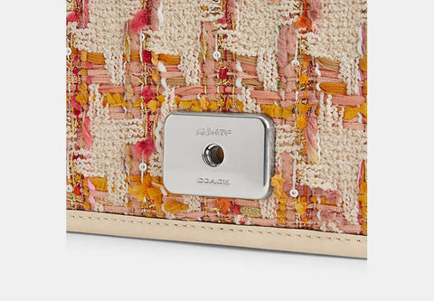 COACH Women's Beige Bandit Tweed Mini Crossbody Bag | COACH In Lebanon