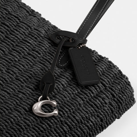 Coach Straw Tote Women's Black Shoulder Bag | Coach In Lebanon
