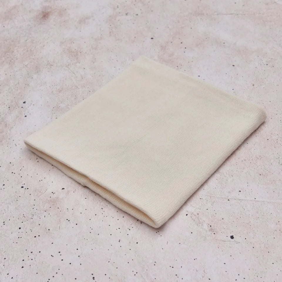 Sinsay Girl's Cream Plain Knitted Scarf
