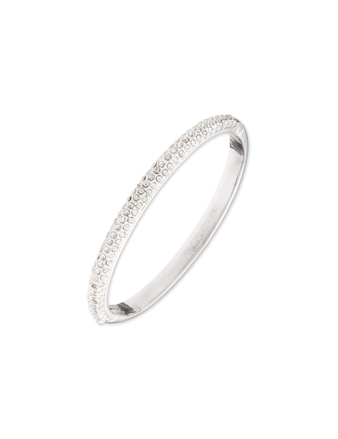 Anne Klein Women's Silver Crystal Pave Bangle Bracelet | Anne Klein In Lebanon