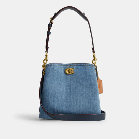 Coach Women's Blue Willow Denim Cross Body Bag| Coach In Lebanon