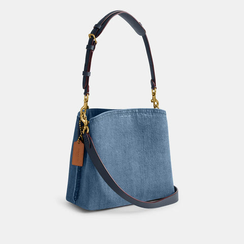 Coach Women's Blue Willow Denim Cross Body Bag| Coach In Lebanon