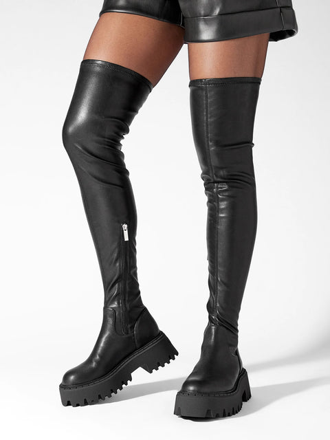 Steve Madden Women's Black Outsource Boots | Steve Madden In Lebanon
