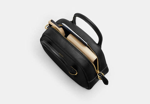 COACH Women's Black Borough Leather Bowling Handbag | COACH In Lebanon