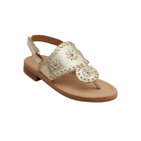 Jack Rogers Girl's Gold Sandal ACSK29