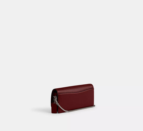 Coach Women's Burgundy Refined Leather Essential Evie Long Crossbody Bag | Coach In Lebanon