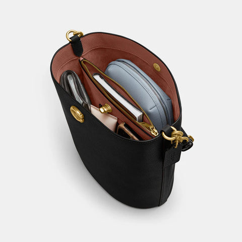 Coach Women's Black Willow Soft Bucket Shoulder Bag | Coach In Lebanon