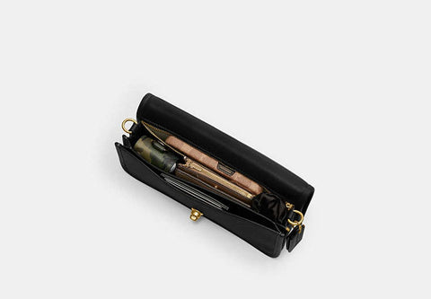 Coach Women's Black Leather Dinky Crossbody Bag |Coach In Lebanon