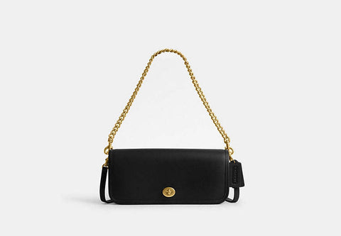 Coach Women's Black Leather Dinky Crossbody Bag |Coach In Lebanon