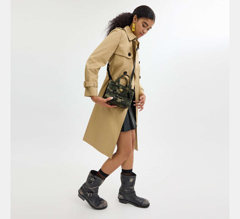 Coach Women's green Multi Cargo 20 Camo Printed Tote Bag | Coach In Lebanon