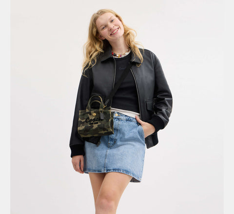 Coach Women's green Multi Cargo 20 Camo Printed Tote Bag | Coach In Lebanon