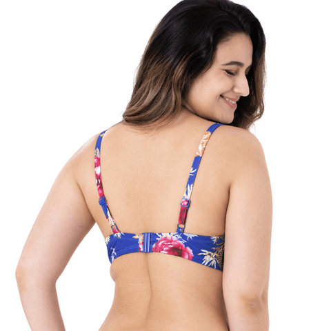 Dorina Women's Blue Floral Swimsuit Bikini Top | Dorina In Lebanon