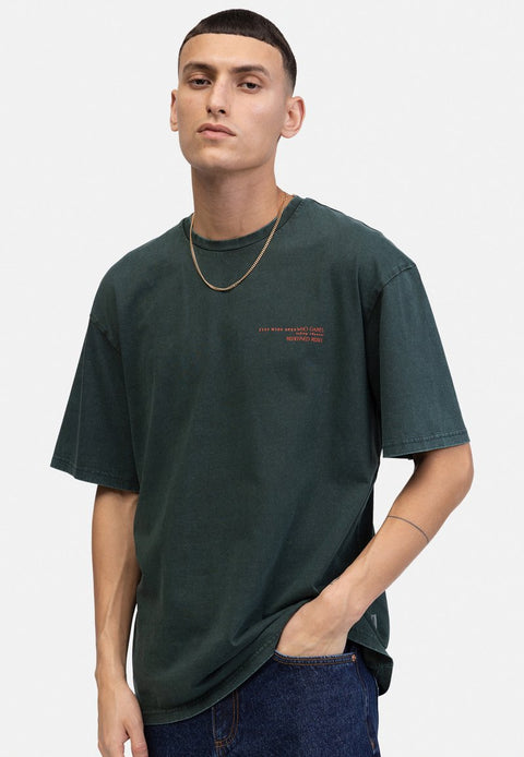Redefined Rebel Men's Pine Green Boxy Fit Johny T-Shirt | Redefined Rebel In Lebanon