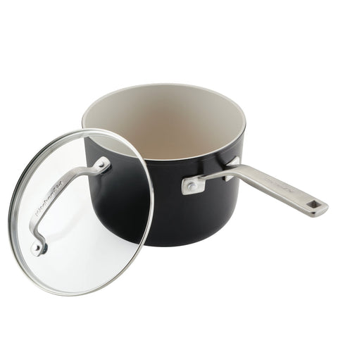 KitchenAid Black 12 pcs Hard Anodized Ceramic Non-Stick Cookware Set |KitchenAid In Lebanon