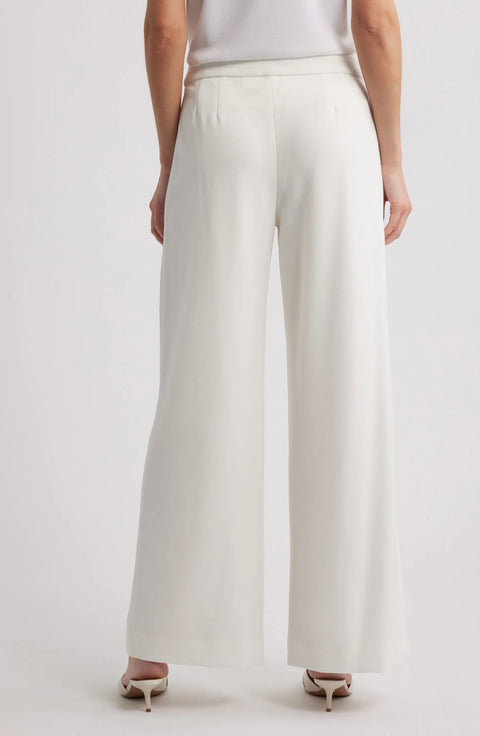 Tahari ASL Women's White Mid-Rise Wide-Leg Pant | Tahari ASL In Lebanon